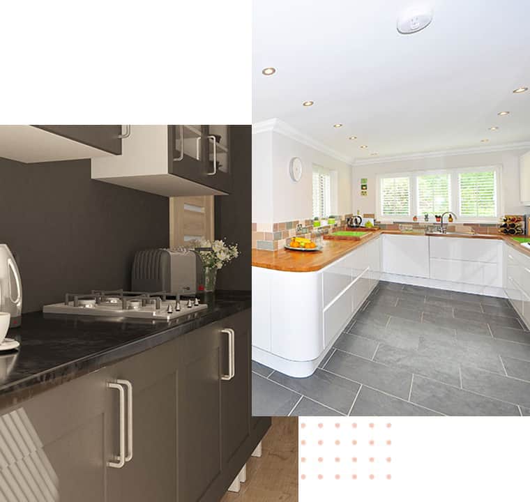 Keuken plaatsen of gereedmaken